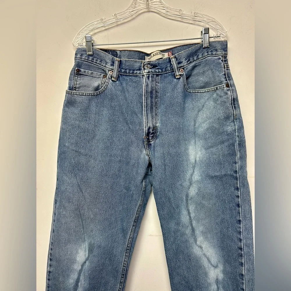 VINTAGE LEVI’S 550 90s Y2K Men’s RELAXED FIT DENIM JEANS‎ RED TAB SIZE 34X32